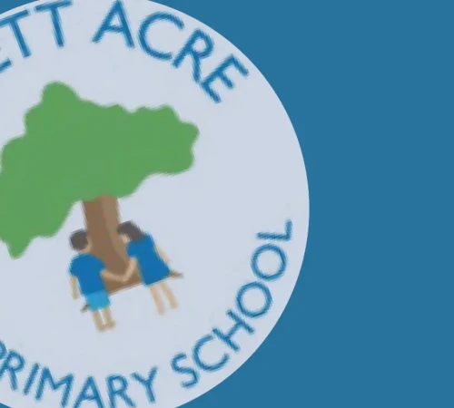 school logo block._rossett acre